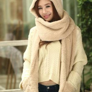 (Cream/Light Brown Color) Premium stylish Winter Warmer for Girls